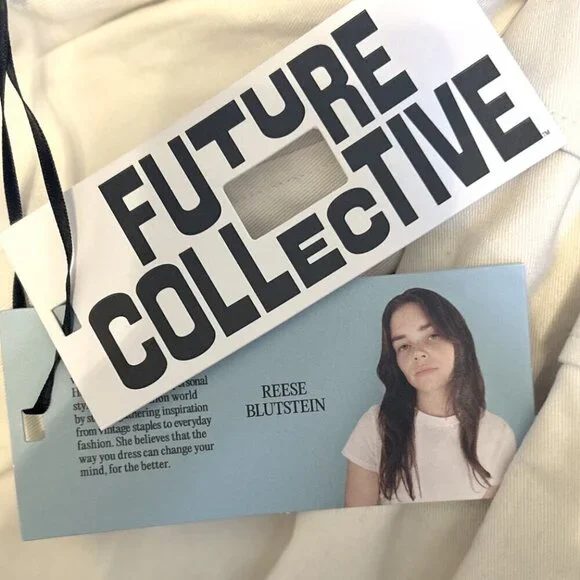 NWOT Future Collective Reese Blutstein Ivory Wrap Cargo Skirt Preppy Street Styl - Picture 4 of 7